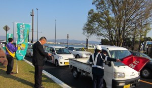 2014年4月11日　滋賀県支部　近江大橋西詰街頭活動-1