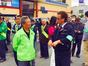 ２０１４年４月４日「春の交通安全運動」中山支部長